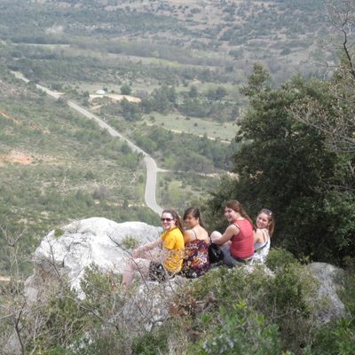 Students on a Hike