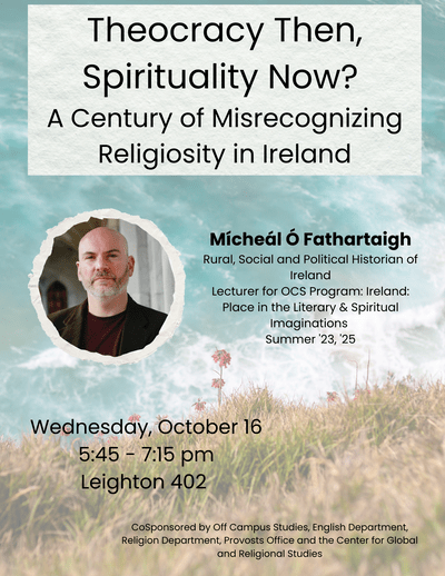 Poster for Micheal's Event