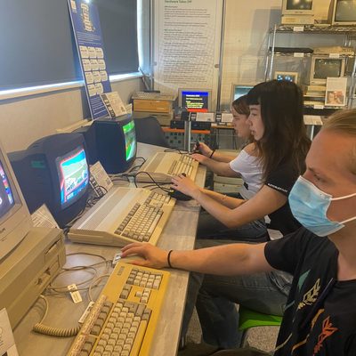 students at computer