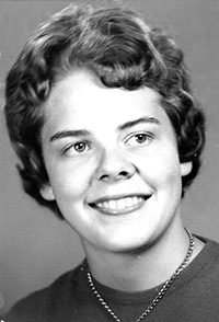 Archival photo of Wendy (Street) Bergman (1965)