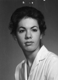 Archival photo of Martha Diamond (1965)