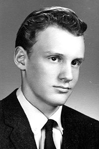 Archival photo of Peter Schjeldahl (1964)