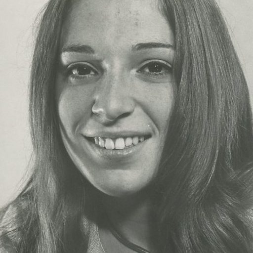 Archival photo of Rebecca (Stevick) Clarke (1974)