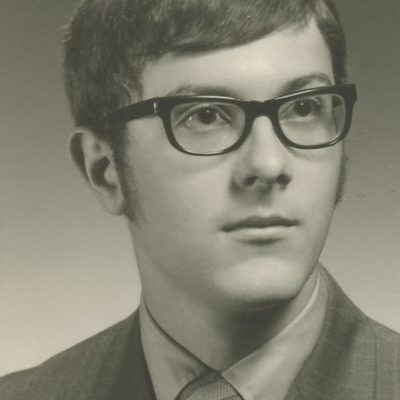 Archival photo of Donald Wall (1974)