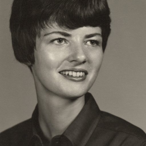 Archival photo of Peggy (Hagberg) Webster (1961)