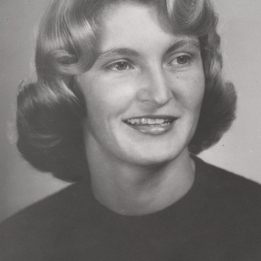 Archival photo of Joan (Benton) Hanson (1960)