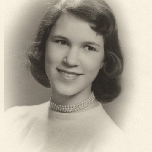 Archival photo of Eva (Lawrence) Gate (1960)