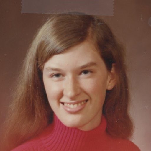 Archival photo of Sandra Coffin (1977)
