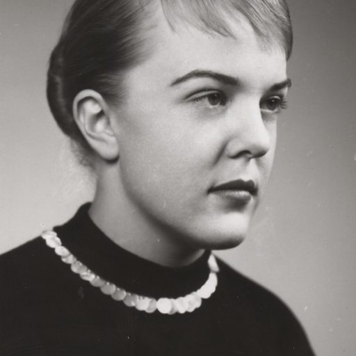 Archival photo of Jacki Clipsham (1958)