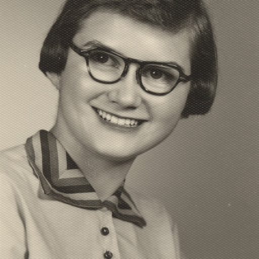 Archival photo of Mary (Larson) Anderson (1958)