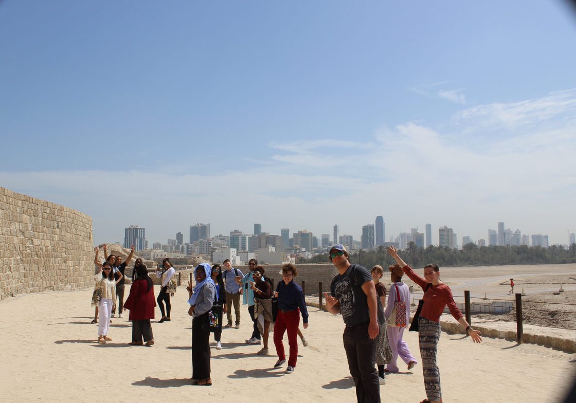 Students Exploring Stone Wall Africa & Arabia