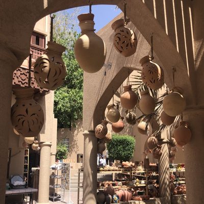 Hanging Clay Vases at Vendor Stall Africa & Arabia