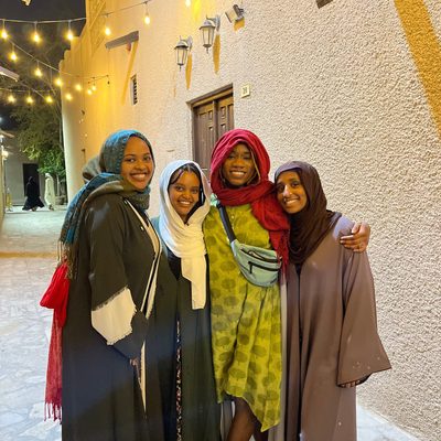 Four students posing for a picture