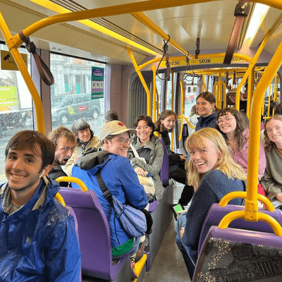 On the Luas on Wednesday.