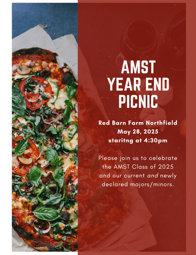 American Studies year end picnic poster