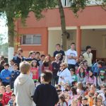 Group Image of Students and Service Project Children; Seville