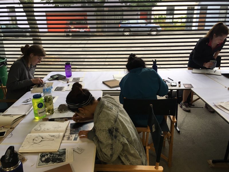 Working in the studio 1 - Winter 2017