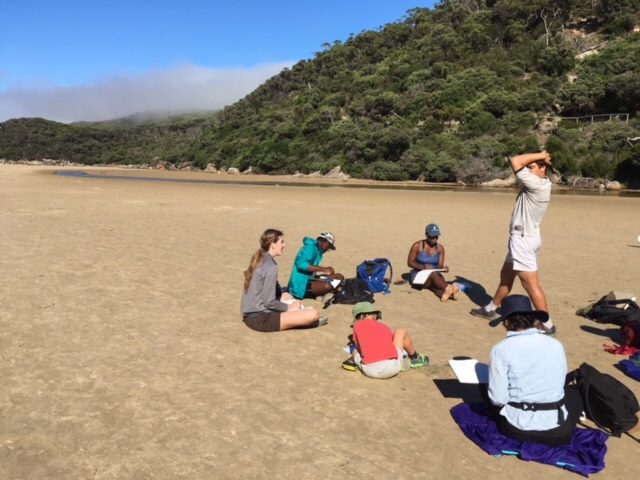 Figure drawing sessions on the beach in Wilson's Promontory - Winter 2017