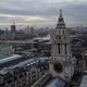 A view of the Thames and the London Eye from St. Paul's dome.