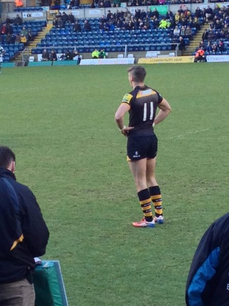 player John Bassat at rugby match