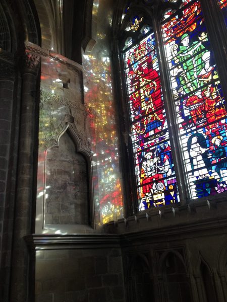 Sun Through Stained Glass