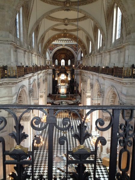 An interior photo of the beautiful St. Paul's Cathedral.