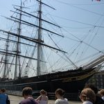 View of the Cutty Sark from land