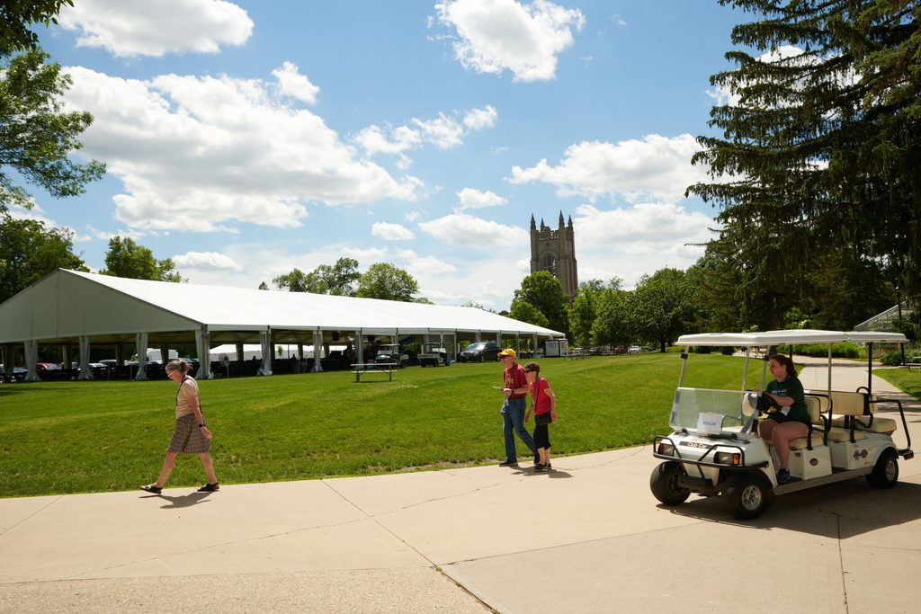 Friday of Reunion Big Tent and Golf cart