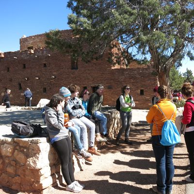 Discussion in front of Hopi House (2014)