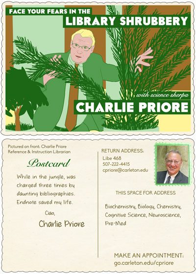 Charlie Priore's trading card, 2012-2015