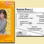 Kristin Partlo's trading card, 2005-2006
