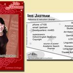 Iris Jastram's trading card, 2005-2006