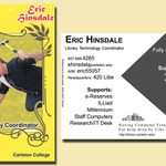 Eric Hinsdale's trading card, 2006-2007