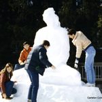 Buddha snow sculpture, 1983.