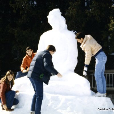 Buddha snow sculpture, 1983.