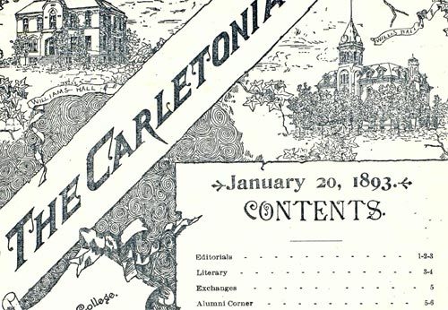Carletonian cover
