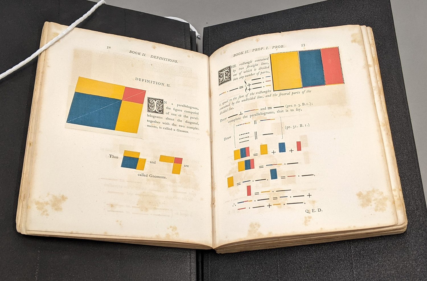Oliver Byrne, Elements of Euclid – Gould Library – Carleton