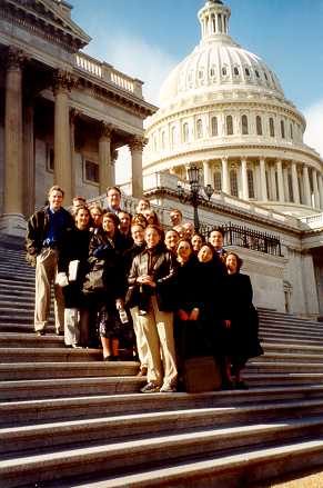 Group Photo on the Steps of the Capitol Building