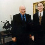 Vice President Dick Cheney and Chad Bayse