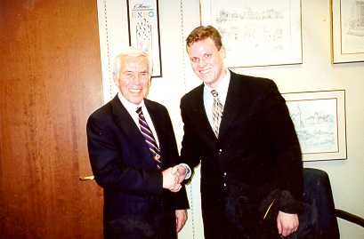 Sen. Richard Lugar and Dave Strandness