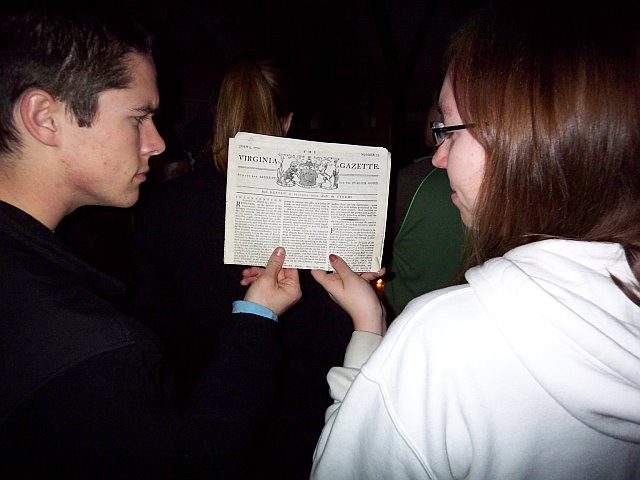 Students Reading the Virginia Gazette, Washington, D.C.