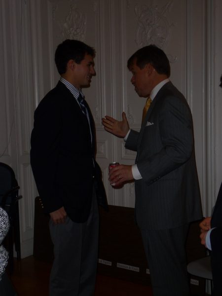 Student Speaking with David Rehr