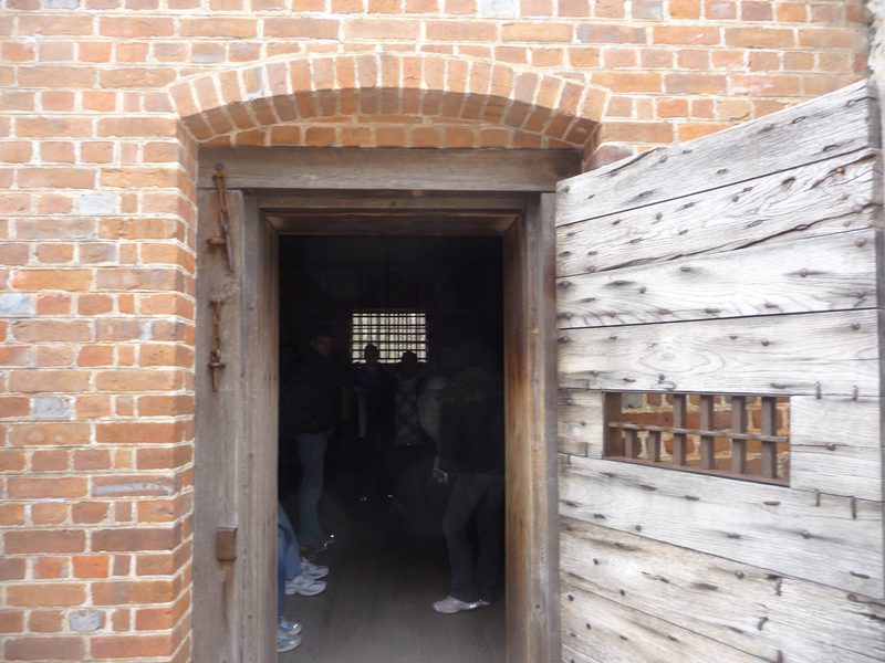 Students Exploring an Old Jail Cell