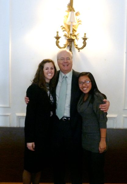 Students with Karl Rove