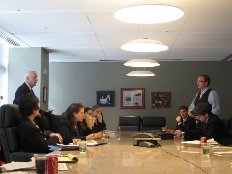Debating Across a Boardroom Table