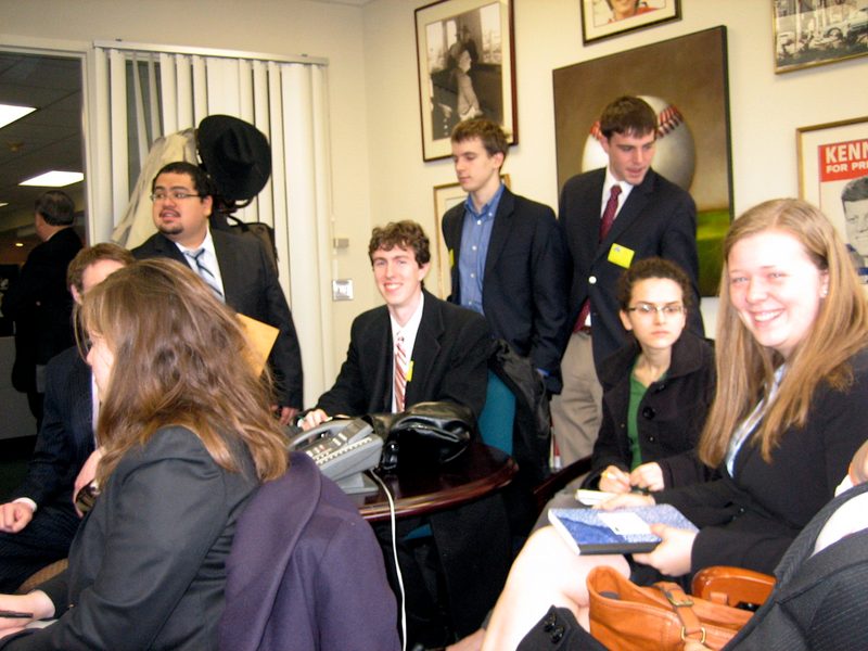 Group Photo in Chris Matthews' Office