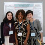 L-R: Rebecca Liu, Professor Cherlon Ussery and Lydia Ding