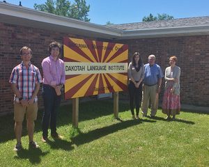Students and professors at the Dakotah Language Institute