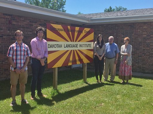Students and professors at the Dakotah Language Institute