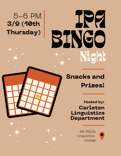 March IPA Bingo Night poster